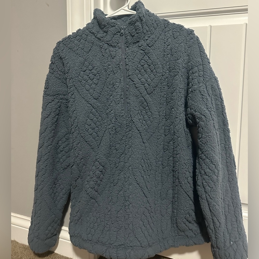 Gilly Hicks Soft Gray Sherpa Jacket